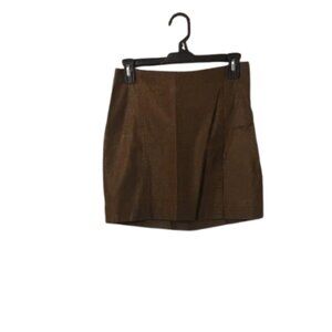 Free People Brown Mini Skirt